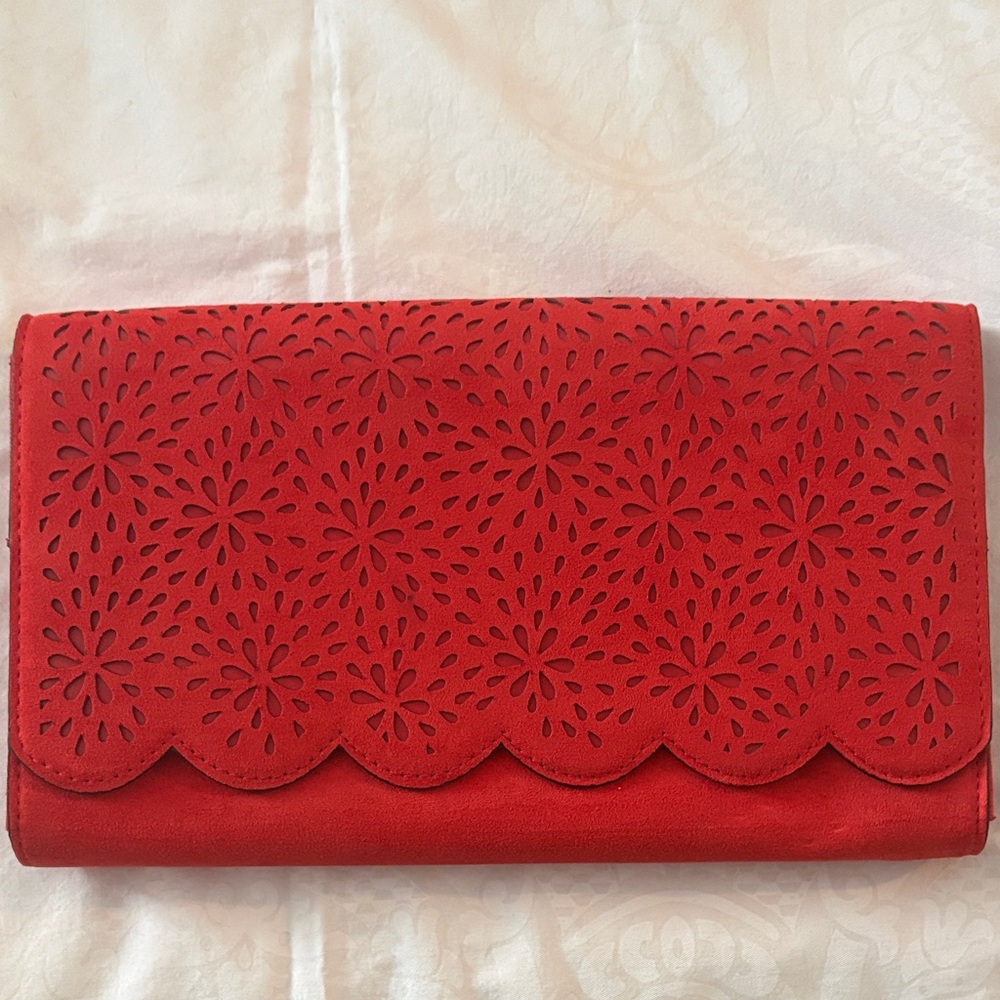 Aldo Scarlet Floral Cutout Crossbody Bag